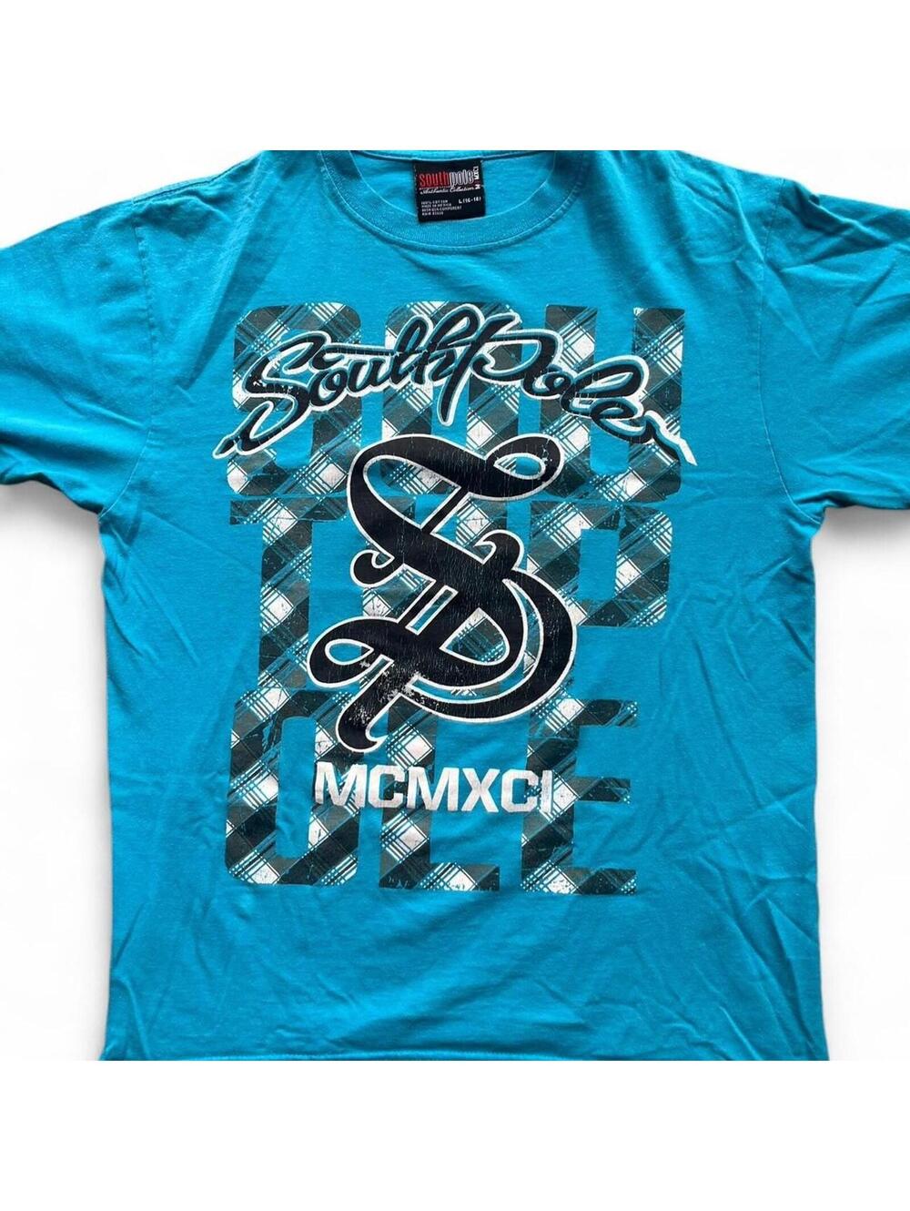 Light Blue SouthPole Large Graphic T-Shirt